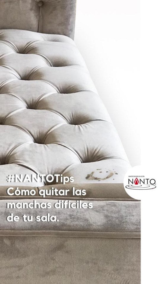 Cómo quitar manchas difíciles de tus sillones de tela