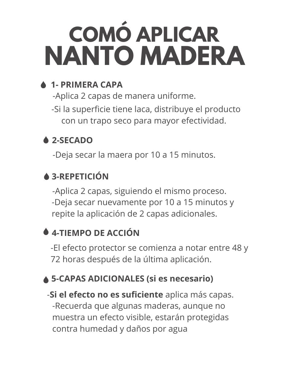 NANTO-Madera 4 Litros