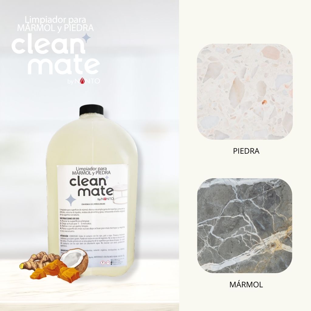 Clean Mate Mármol y Piedra 4 Litros