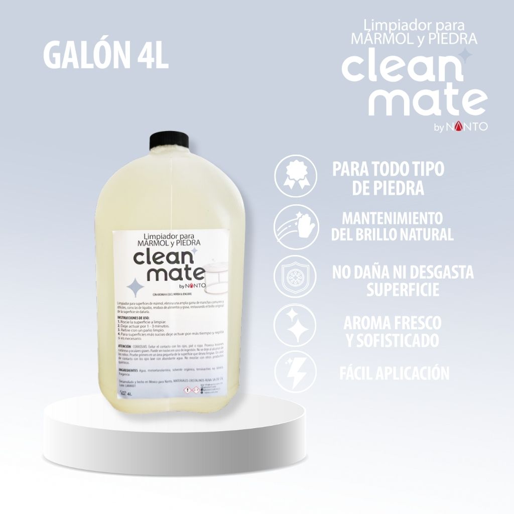 Clean Mate Mármol y Piedra 4 Litros