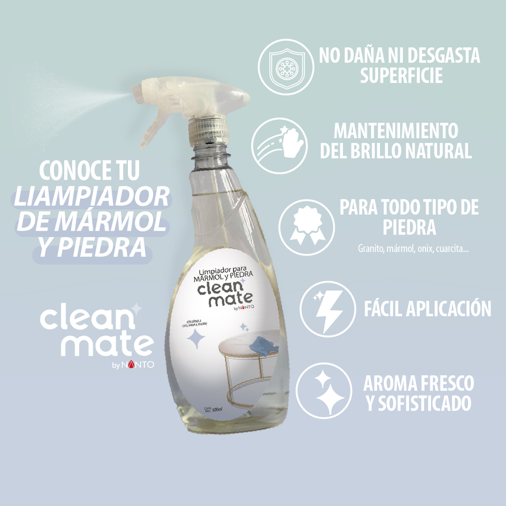 Nanto-Marmol + Clean Mate marmol y piedras