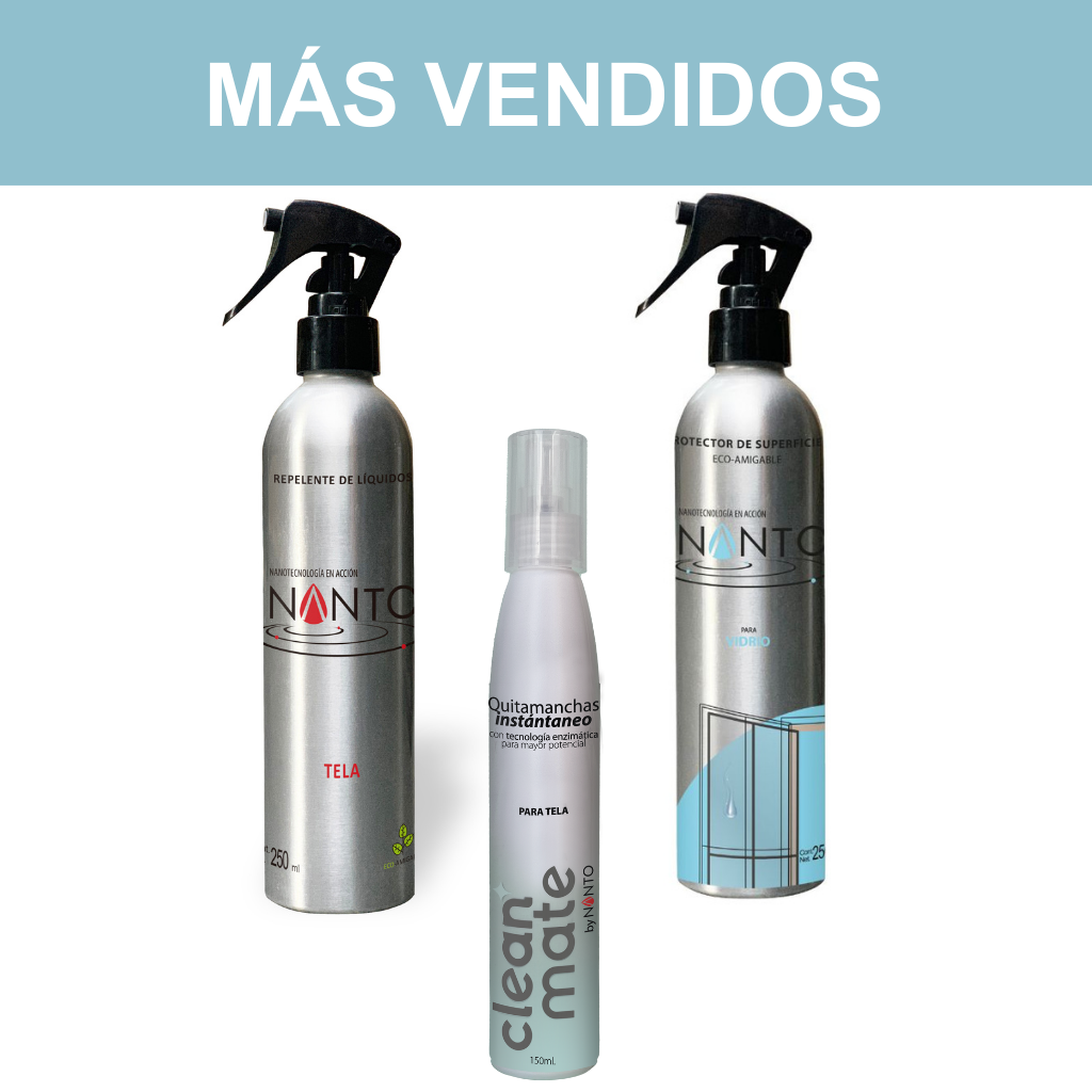 Nanto-telas + Nanto-Vidrio + Clean Mate 150 ml