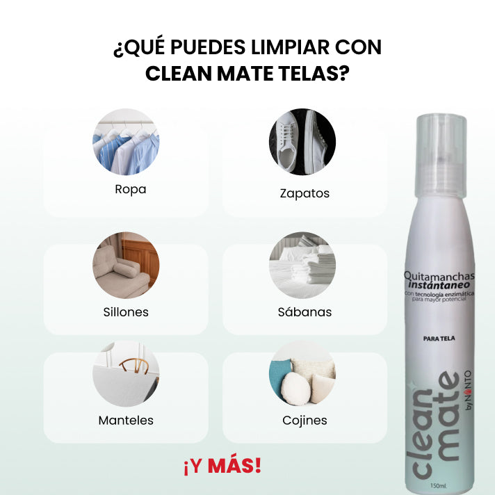 CleanMate Telas 15 ml quitamanchas de bolsillo