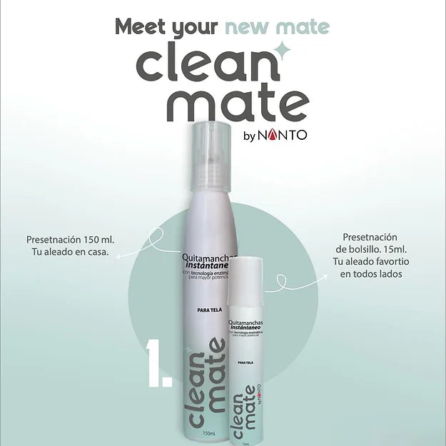 CleanMate Telas 15 ml quitamanchas de bolsillo